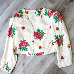 Vintage Jacket 1970s Emanuel Ungaro Italy 🇮🇹 Designer sz Small